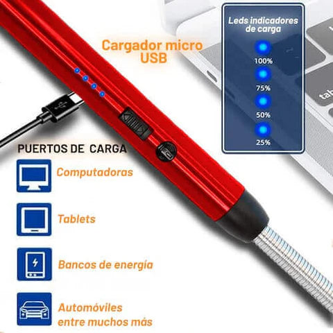 SecureFlame™ Encendedor de seguridad Recargable